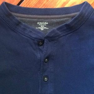 Thermal Henley Button Shirt St. John's Bay Men's S